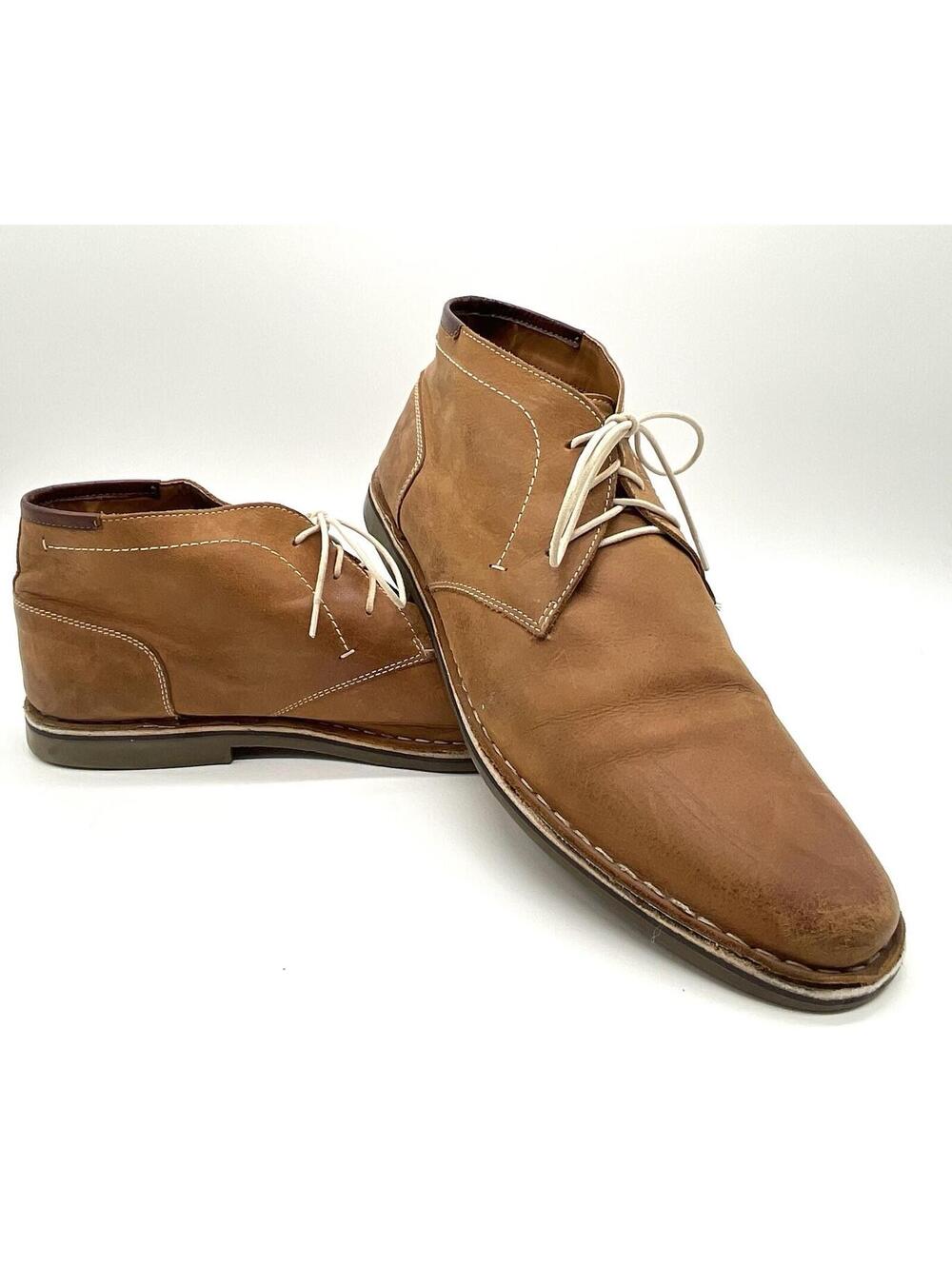 Steve Madden Men’s Ankle Chukka Boots Size 17 M Brown Suede Leather P-IVON 217